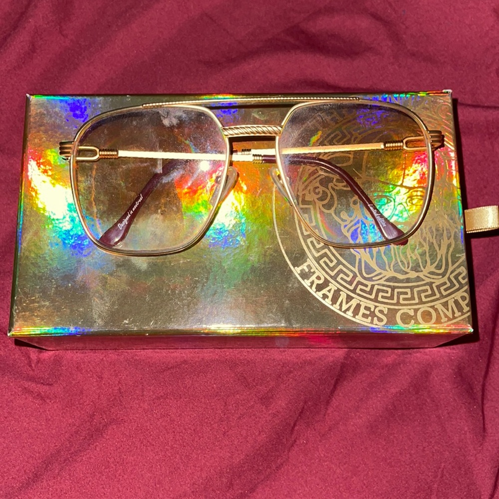 Men's Gold-Plated Aviator Sunglasses